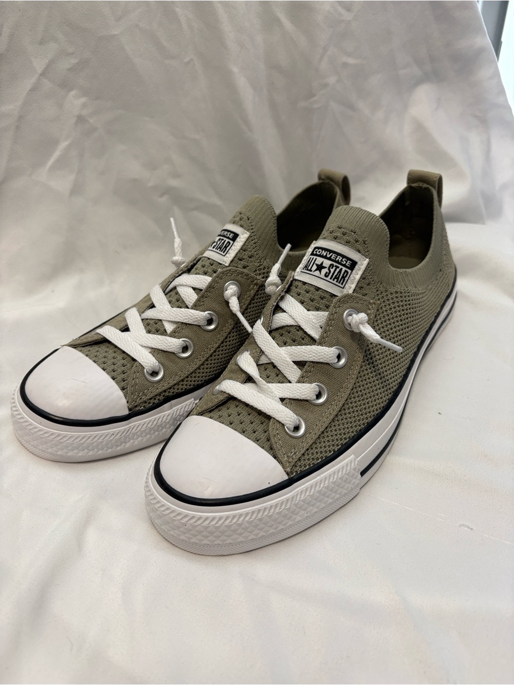 Converse Chuck Taylor Shoreline Knit Slip On Field Surplus Green Woman’s 8